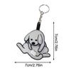 Exquisite Pull Play Egg Dog Keychain Pull Play Jewelry Keychain Trick Cat Bag Pendant  Women Men