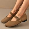 Fashion Women Flats Shoes Outdoor Soft Sole Casual Sneakers Women Knitted Single Flat Loafers Round Toe Shallow Mouth Mary Jane Shoes