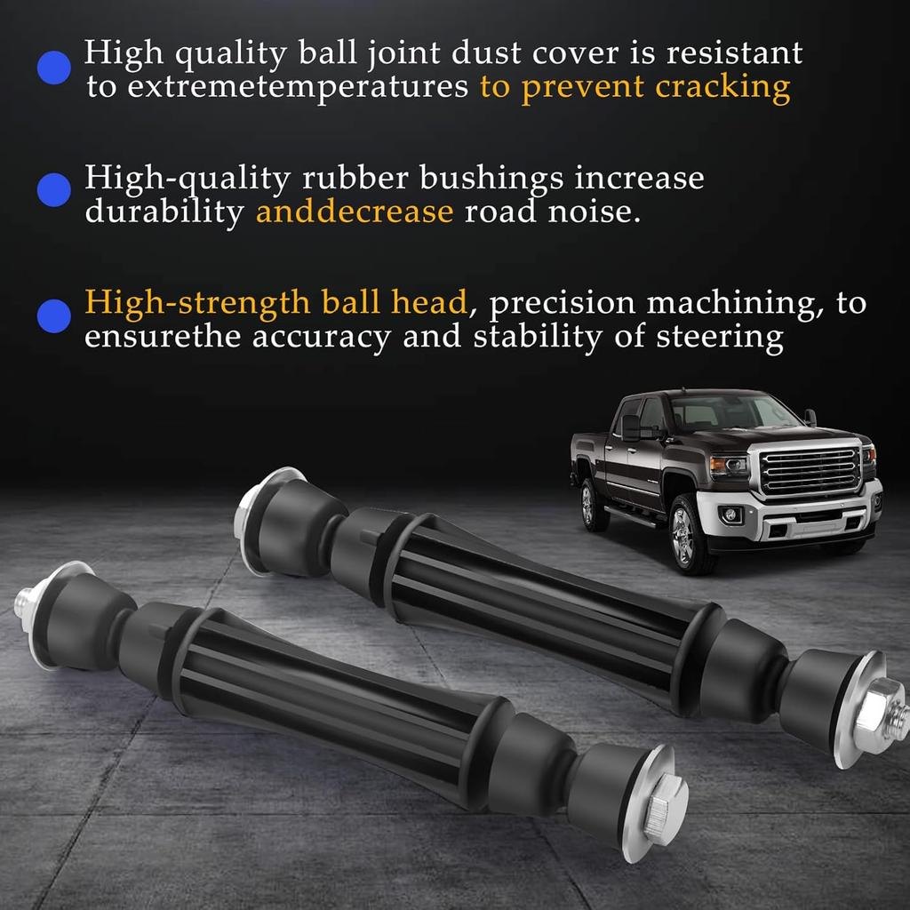 K700432 Стойка стабилизатора Передний стабилизатор Для 2007-2016 Chevy Silverado 1500 Avalanche Tahoe Suburban GMC Sierra Yukon Cadillac Escalade Передний