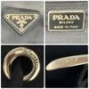 PRADA Rucksuck Backpack Daypack Tessuto Nylon Leather Silver Hardware Black Women's Triangle Logo Plate