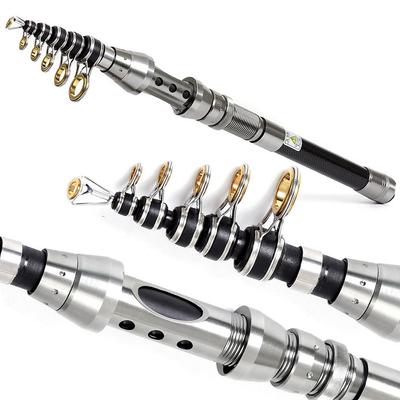 Углеродная телескопическая удочка 1,5 м, 1,8 м, 2,1 м, 2,4 м, многофункциональная удочка, портативная дорожная спиннинговая удочка, рыболовные снасти Pesca