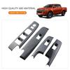 Для Isuzu D-Max Dmax 2021 2022 2023 LHD Панель отделки стеклоподъемника Декоративная накладка под карбон Наклейка Аксессуары для автомобиля