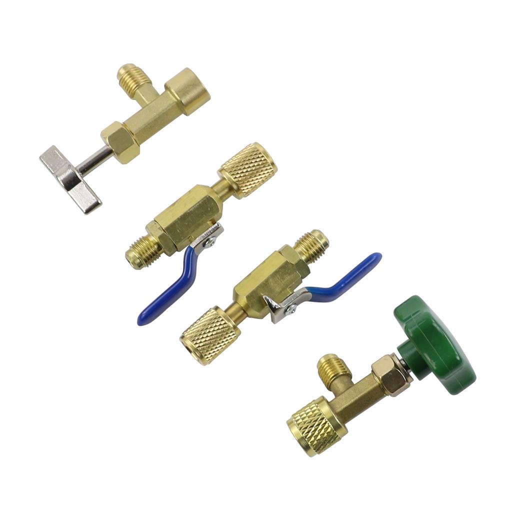 Wisepick R290 & R600A Charging Hose and Gauge Set with Can Tap & Shutoff Valve