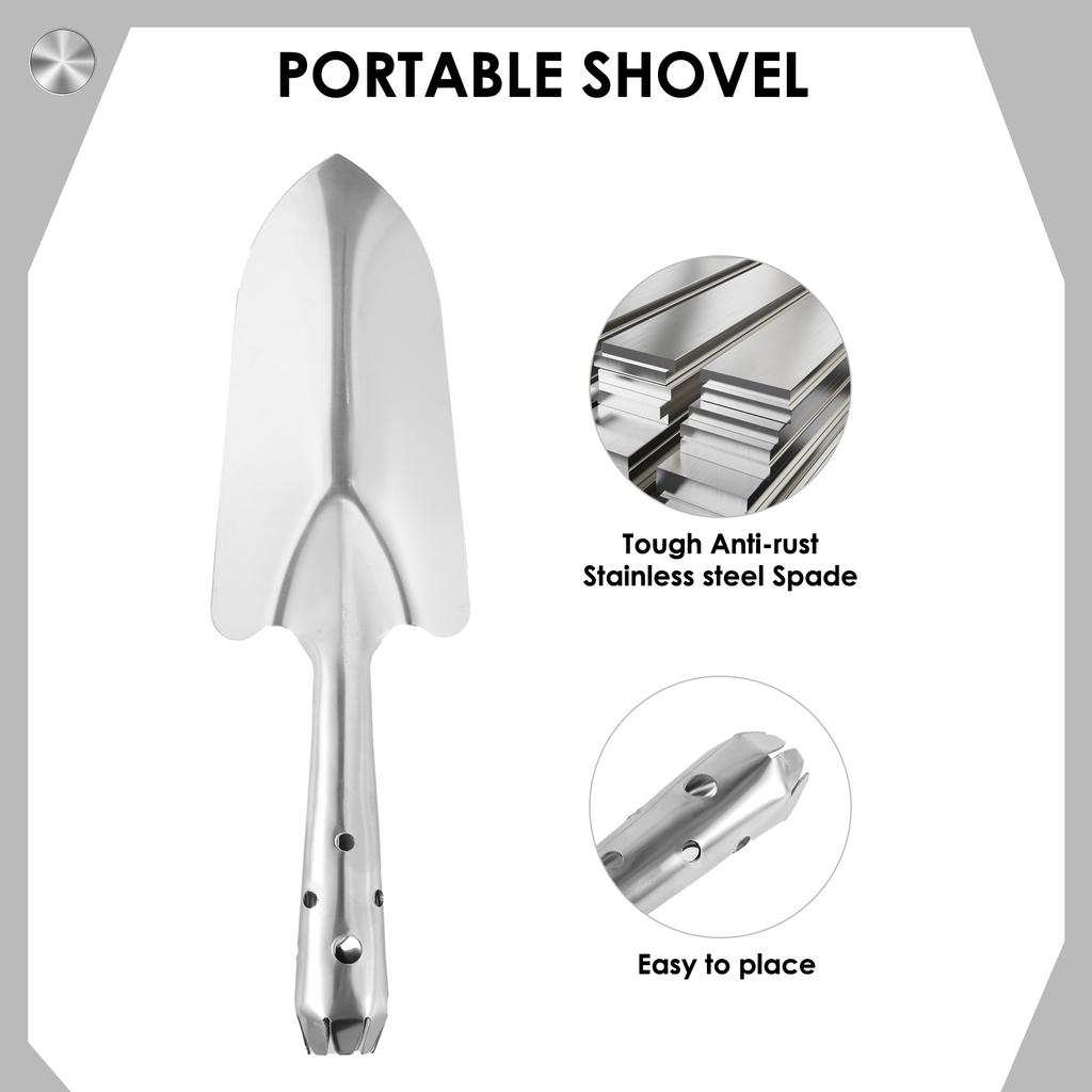 Soil Sieve Set with 9.45inch Diameter 5 Grid Sizes 1/3/6/9/12mm Interchangeable Meshes Stainless Steel Riddle Sieve Set with