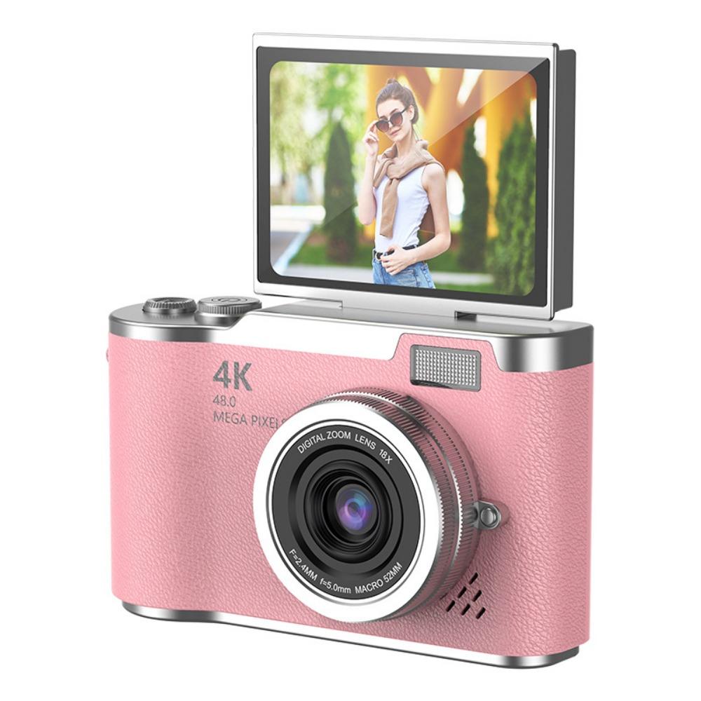 High-Definition HD Digital Camera 4K 48MP Flip Screen Video Camcorder CCD Led Flash Light 8X Digital Zoom Entry-Level Ccd Camera