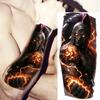 1 Sheet Realistic 3D Zeus Lion Warrior Temporary Tattoos For Men Women Adults, Long Lasting Waterproof Temp Fake Tattoo Stickers