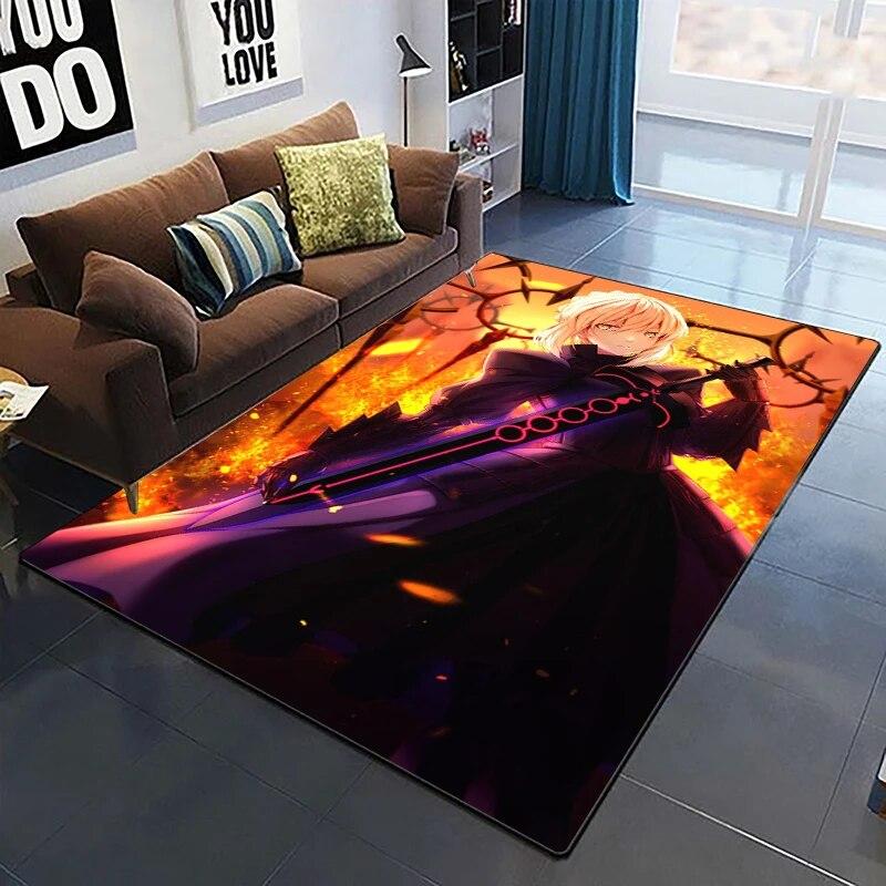 Fate Cartoon HD ковер с принтом, домашний ковер, детская комната, гостиная, стул, прикроватный современный простой напольный коврик, кавайный ковер