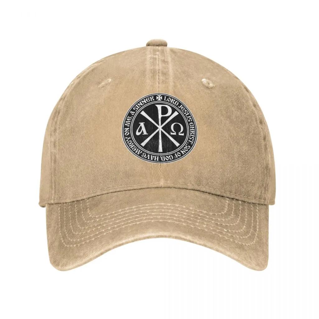 Vintage Orthodox Jesus Prayer Baseball Cap for Men Women Distressed Washed Outdoor Workouts Hats Cap