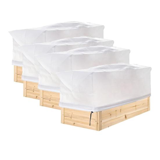 Yousheng Прямоугольный чехол для ящика для растений Зимний чехол для защиты от заморозков со шнурком Чехол для защиты от мороза для ящика для растений для приподнятой грядки Уличные растения