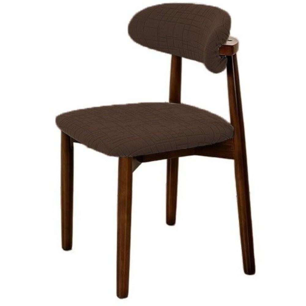 Thick Material Dining Chair Slipcover Jacquard Fabric Dining Seat Protector Restaurant Use