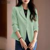Women Turn Down Collar Long Sleeve Casual Thin Cardigan Outwear