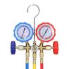 Manifold Gauge Set Air Conditioning Refrigerant Charging Tool Brass Dual-Valve Pressure Gauge with