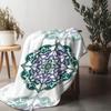 Boho Floral Mandala Blanket Aesthetic Throw Blanket Soft Fleece Throw Decorative Throw Blanket for Sofa Bed Couch Living Room Be