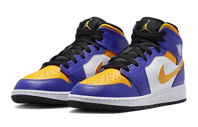 Jordan 1 Mid Lakers 2022 GS DQ8423-517