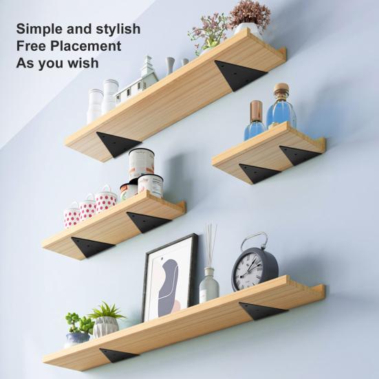 1 комплект скрытого кронштейна для полки, прочный подшипник, прочный треугольный настенный кронштейн для дома