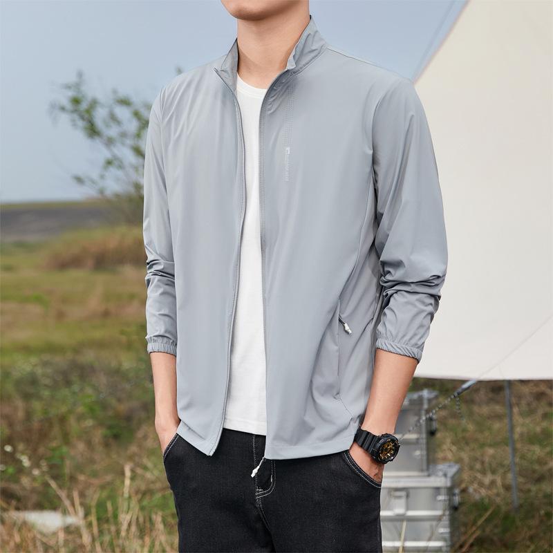 Одежда для защиты от солнца изо льда для мужчин летом, тонкий стиль, одежда для защиты от солнца, большой размер, быстросохнущая, тонкий стиль, дышащая куртка