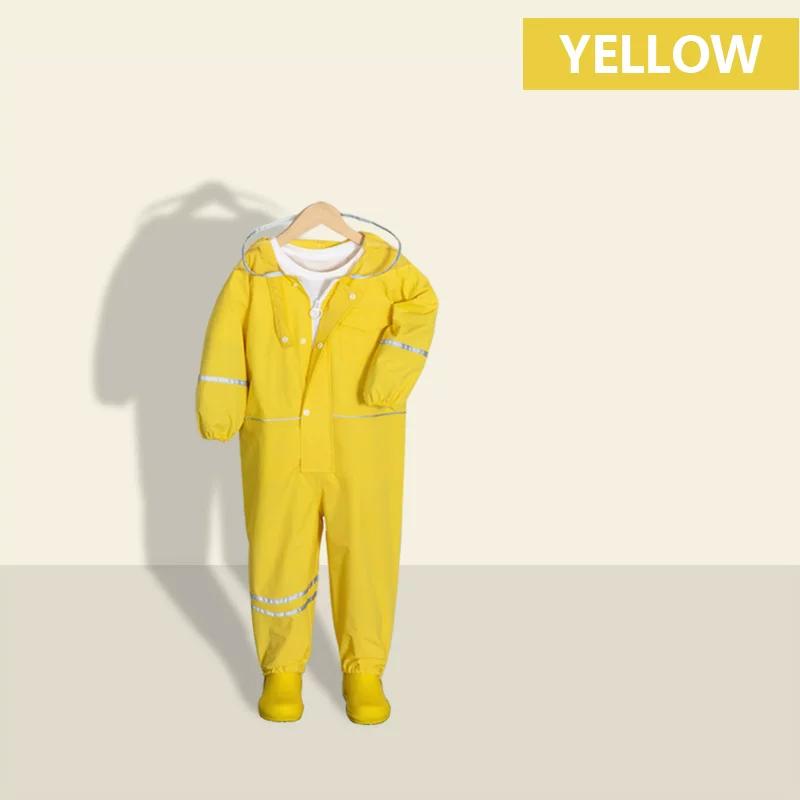 Big Orange Seed Children's One-Piece Raincoat Spring and Summer Modeling Waterproof Outdoor Primary School Boys and Girls Baby Child Poncho