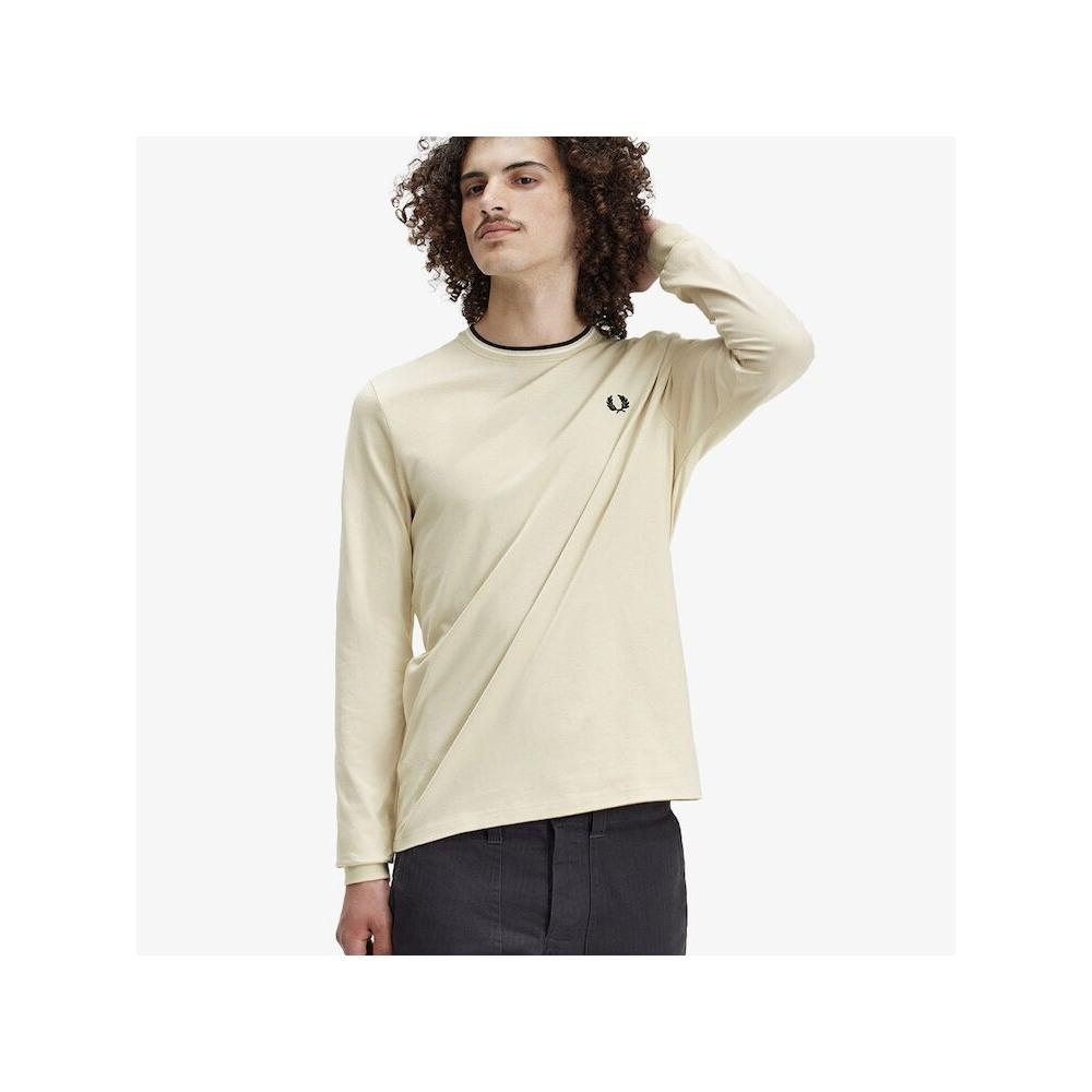 Fred Perry [genuine HeadquarTers] Fred Perry [baseline] Long Sleeve Twin Tip T shirT  U87  Afpm2419602 U87 qzgAfpm2419602 U87