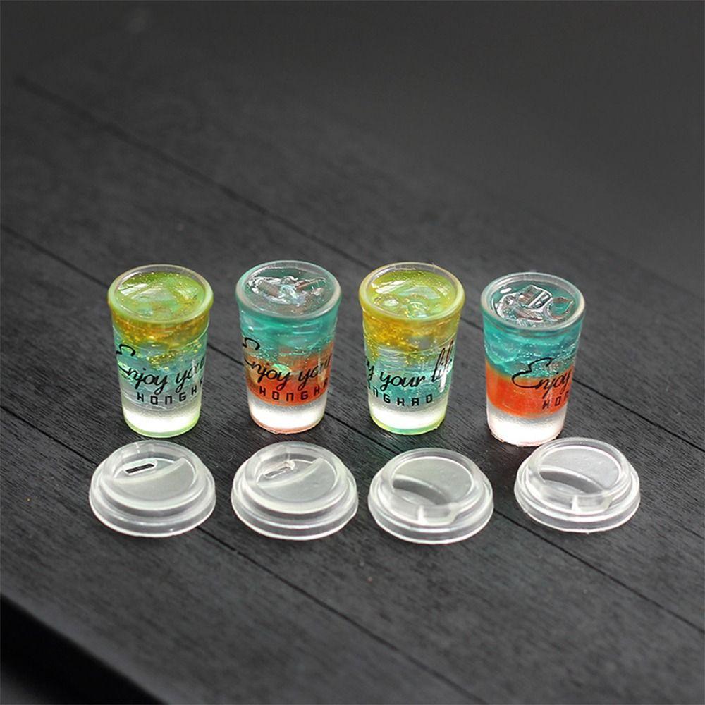 Multicolor Dollhouse Drinks Dessert Doll Accessories Micro Beverage Cup Gift Miniature Ice Cream