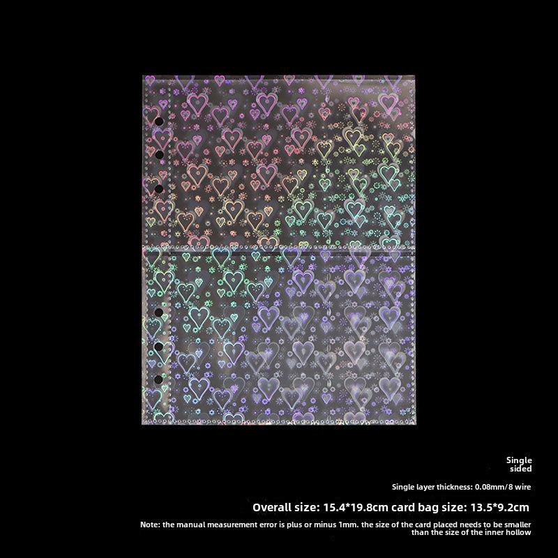 Нескользящая визитница формата А5 с 4-мя прозрачными внутренними карманами для хранения 3-дюймовых фотографий Polaroid