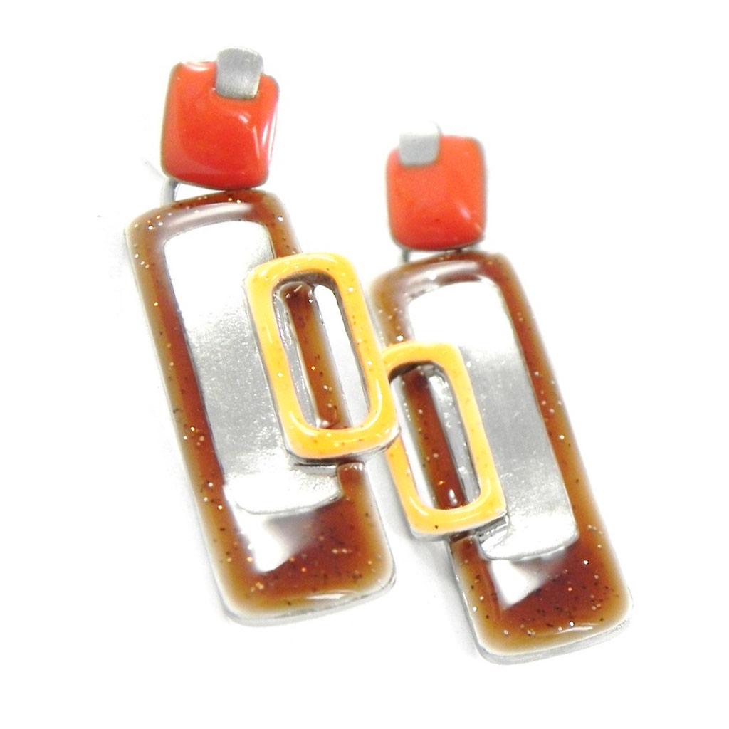 NOA [H8708] - Brown Orange 'Coloring' Designer Curls