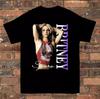 Графичная футболка Britney Spears с коротким рукавом, хлопок, черная, мужская, размеры от S до 5XL