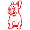 Funny French Bulldog Reflective Car Vehicle Body Window Decals Sticker Decor