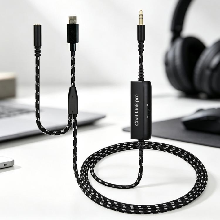 Трехконтактный аудиокабель Sound Link с разъемами USB Type C и 3,5 мм для одновременного мониторинга игры и записи голосового общения во время HD60/HD60S