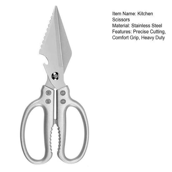 Кухонные ножницы Сверхпрочные Кухонные ножницы Нержавеющая сталь Ножницы для резки мяса Многофункциональные Режущие инструменты для птицы рыбы мяса костей