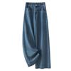 Women's 2025 High-Waist Retro Loose Wide-Leg Jeans - Spring/Autumn Slimming High-End Style