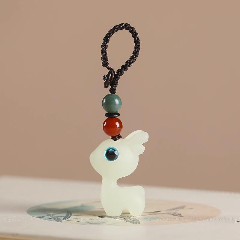 Женский брелок Ebony Twilight Luminous Fawn - Безопасного пути, цепочка для мобильного телефона и подвеска-украшение для автомобиля.