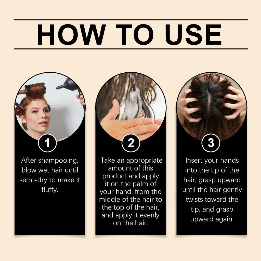 Hoegoa Увлажняющий крем для упругости кудрявых волос 100г Против пушистости Объем кудрявых волос Натуральный объем Стайлинг Уход за волосами Эластификатор