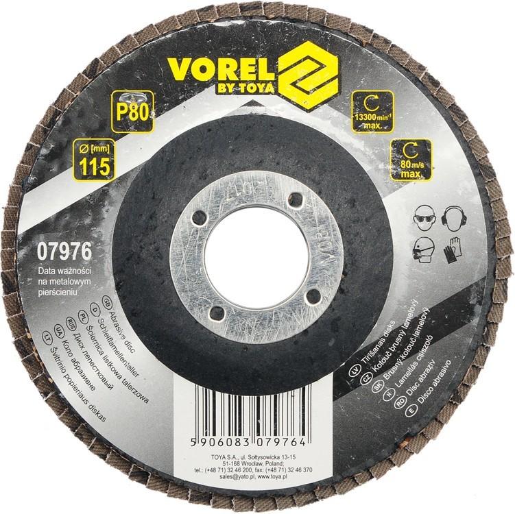 Flap disc grinding wheel p80 115 07976 VOREL
