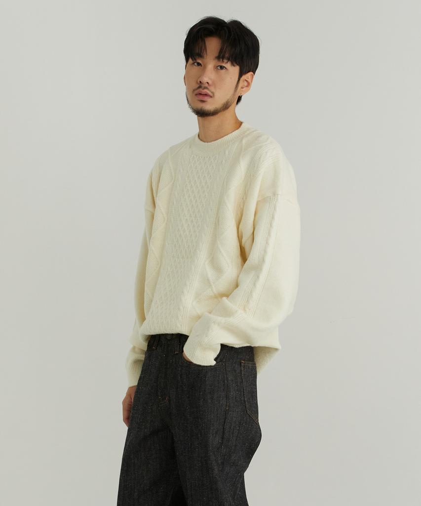 OTHERFITS Round Pattern Sweater (Ivory)