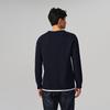 HLA Men's Casual Far-Infrared Double-Collar Knitted Sweater