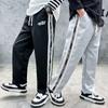 Модные детские свободные брюки для мальчиков, красивые полосатые спортивные штаны, новые весенние детские универсальные спортивные штаны, детская одежда