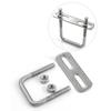 2Sets With Baffle Pipe U-clamp Iron Squa Bolt New Square Clamp