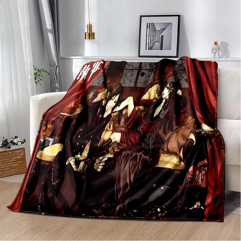 3D аниме Черный дворецкий мультяшное одеяло, мягкое одеяло для дома, спальни, кровати, дивана, пикника, путешествий, офиса, отдыха, одеяло, детское одеяло