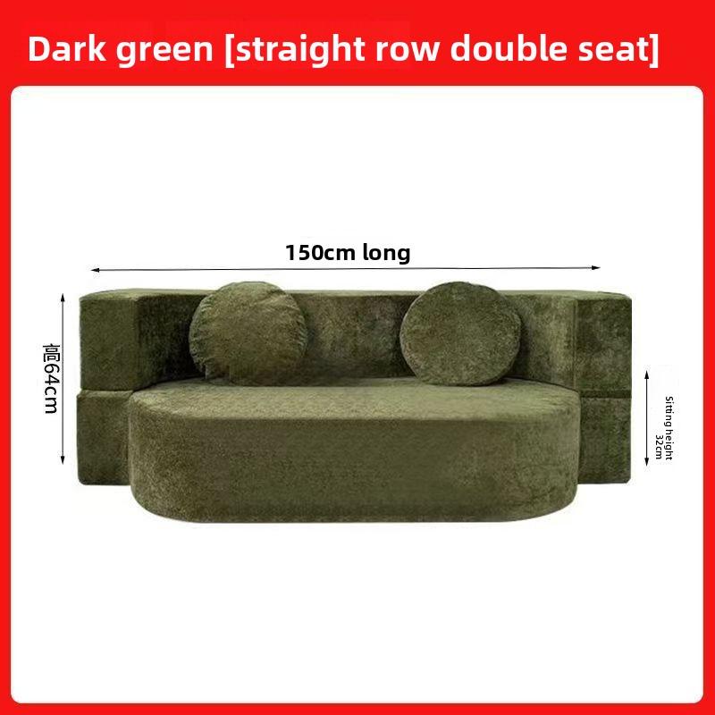 Living Room Convertible Sofa Bed Modular Home Furniture Convertible Sleeper Couch Flannel Upholstered Lounge Sofa Soft