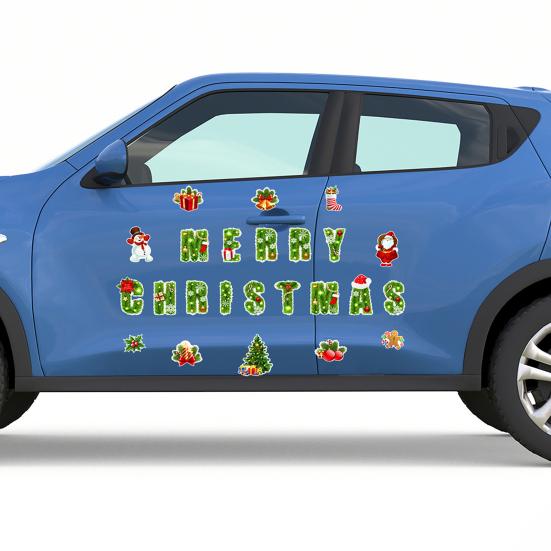 1 комплект магнитов на холодильник в виде рождественской елки из водонепроницаемого ПВХ 3D Merry Christmas Refrigerator