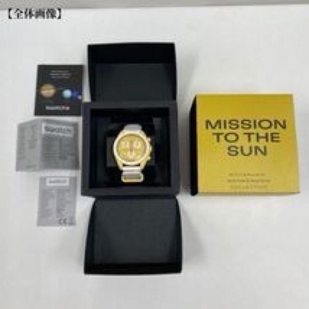 Б/у [Батарея заменена/Рабочий товар/OMEGA SWATCH] Мужские кварцевые часы Omega Swatch Mission to the Sun
