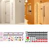 Room Decor Beautiful Mural Baby Growth Chart Under Sea Animal Wall Sticker Height Measure Decal