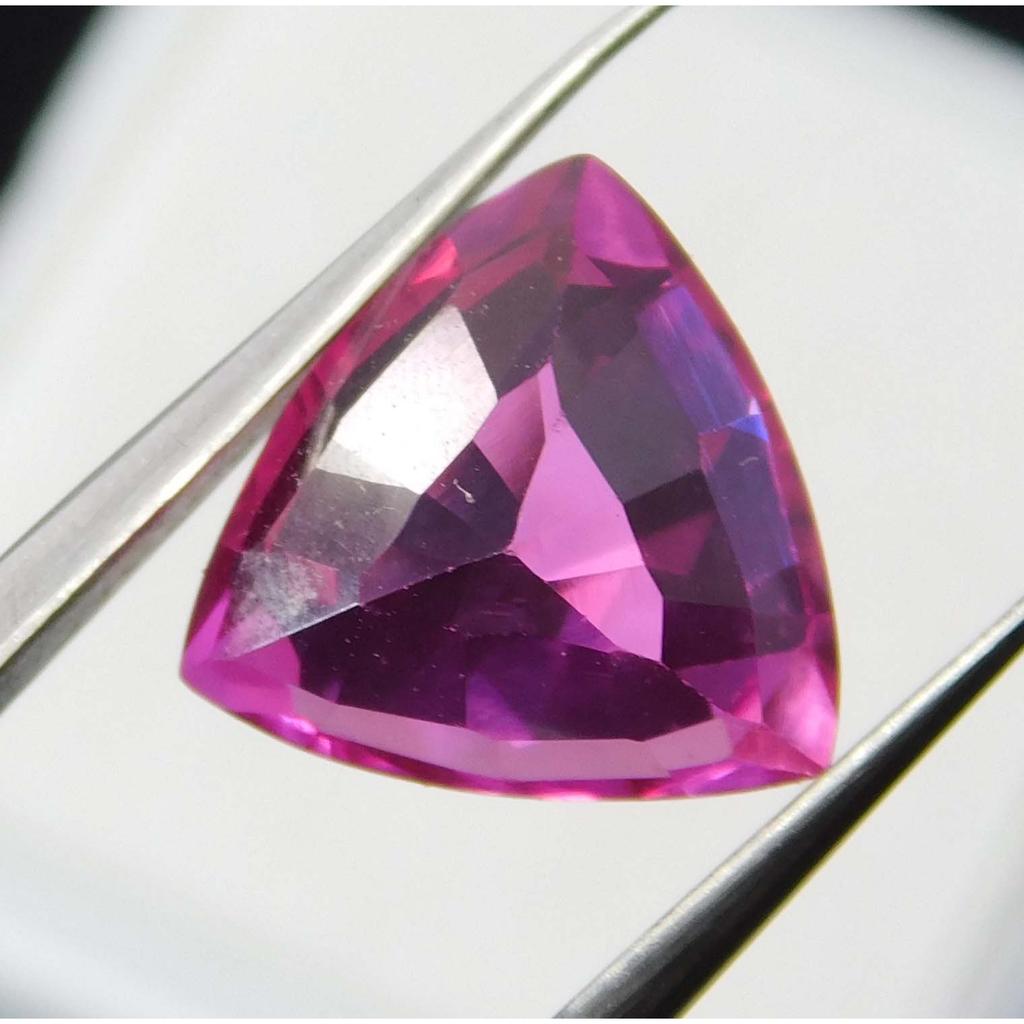 Подлинный Натуральный Красный Рубин Триллион Огранки 10,20 Карат Свободный Драгоценный Камень СЕРТИФИЦИРОВАННЫЙ A-1229