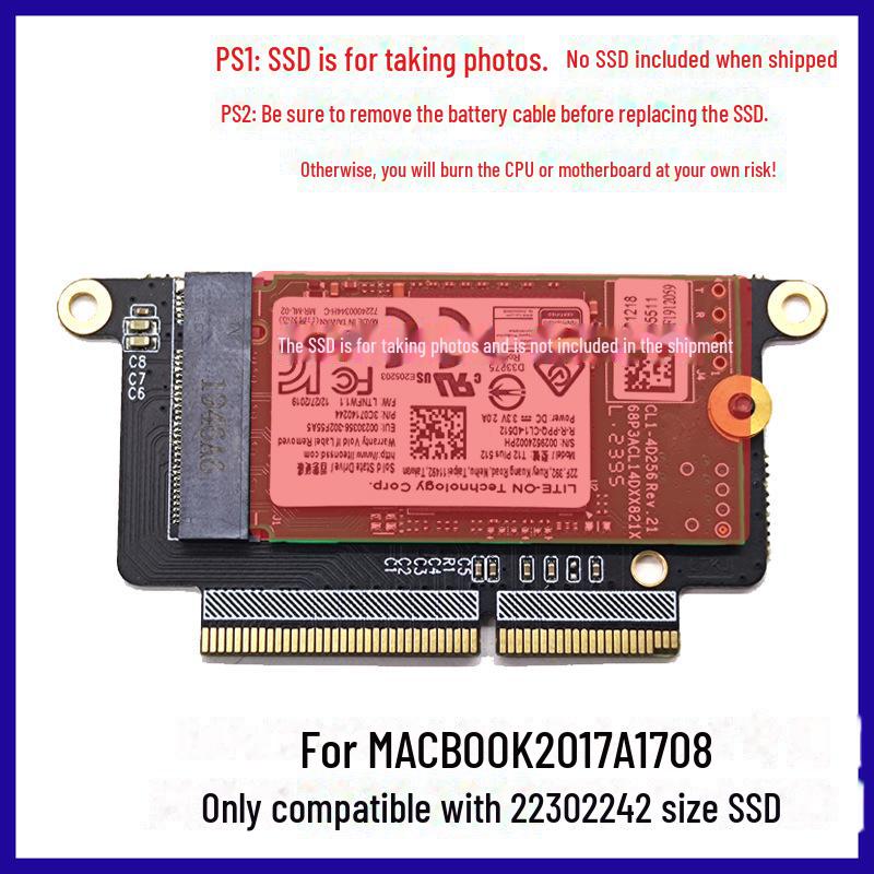 MacBook Pro 2013-2017 A1708 NVMe PCIe M.2 адаптер