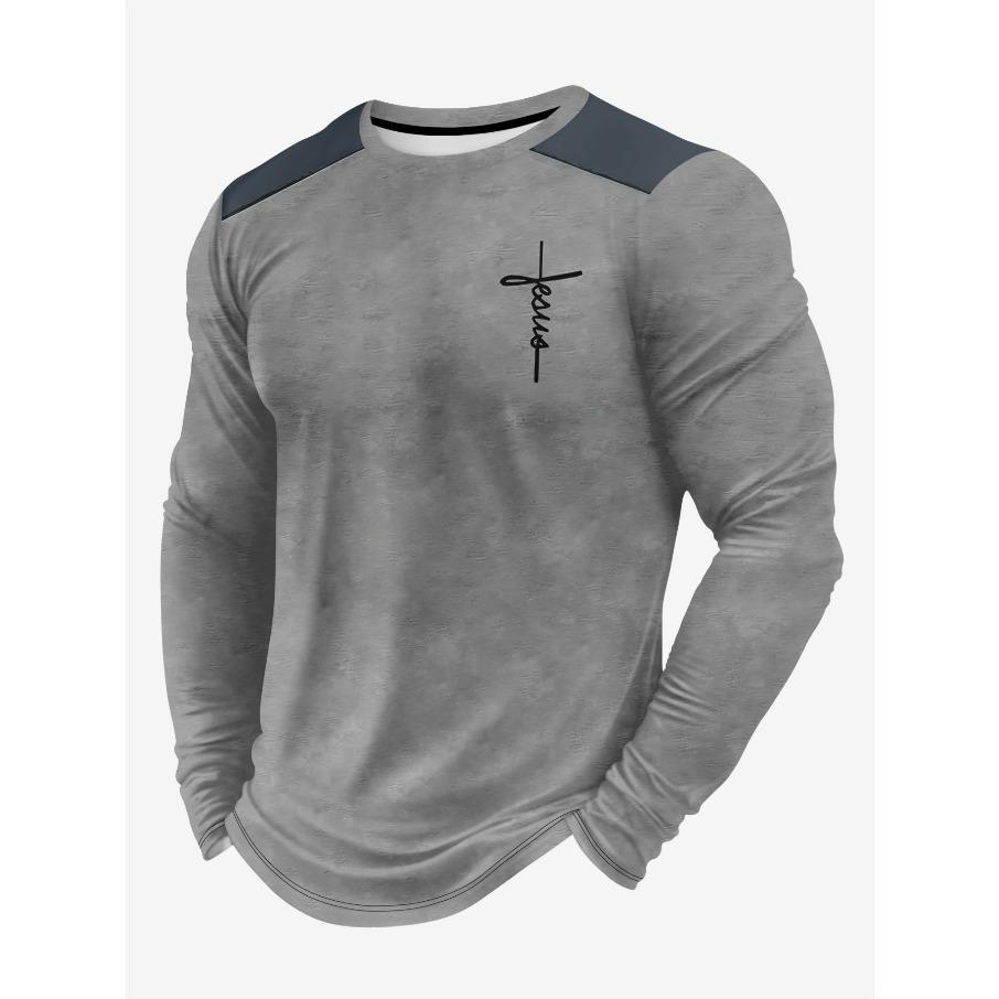 Женская футболка с круглым вырезом, длинным рукавом и 3D-принтом