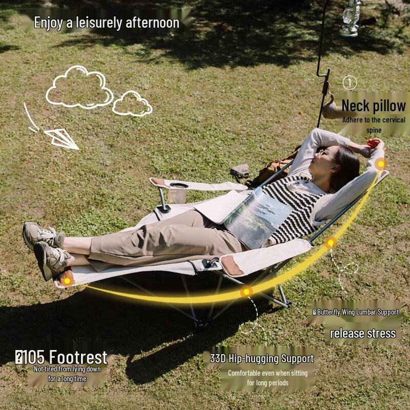 Outdoor Folding Recliner Lounge Chair