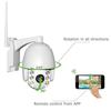 PTZ Dôme Caméra de Surveillance WiFi Extérieure Aottom 1080P Caméra de sécurité WiFi, Caméra IP sans Fil, Audio bidirectionnel, Déte