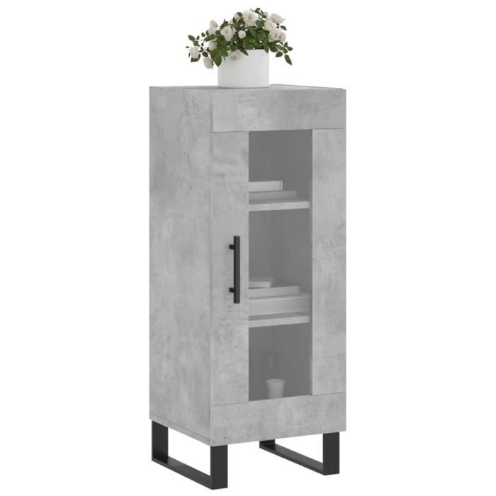 VidaXL Buffet Concrete Grey 34.5x34x90 Cm Engineered Wood 828824