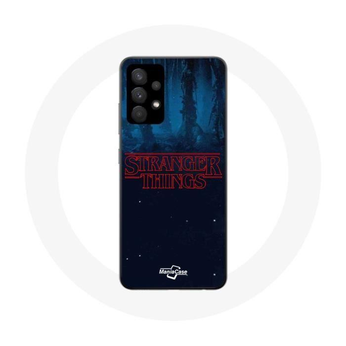 Coque pour Samsung Galaxy A13 4G / A13 4G Lite Stranger Things logo Fond Bleu de la saison 2
