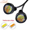 2PCS 23mm 4014 Car Auto 12Led Eagle Eye Turn Signal DayTime Running Light Spot Lamp Backup Motor Parking DayLamp DRL Waterproof